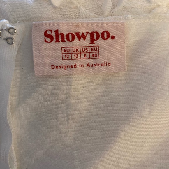 Showpo White Lace Dress- Size 8 - Picture 7 of 10